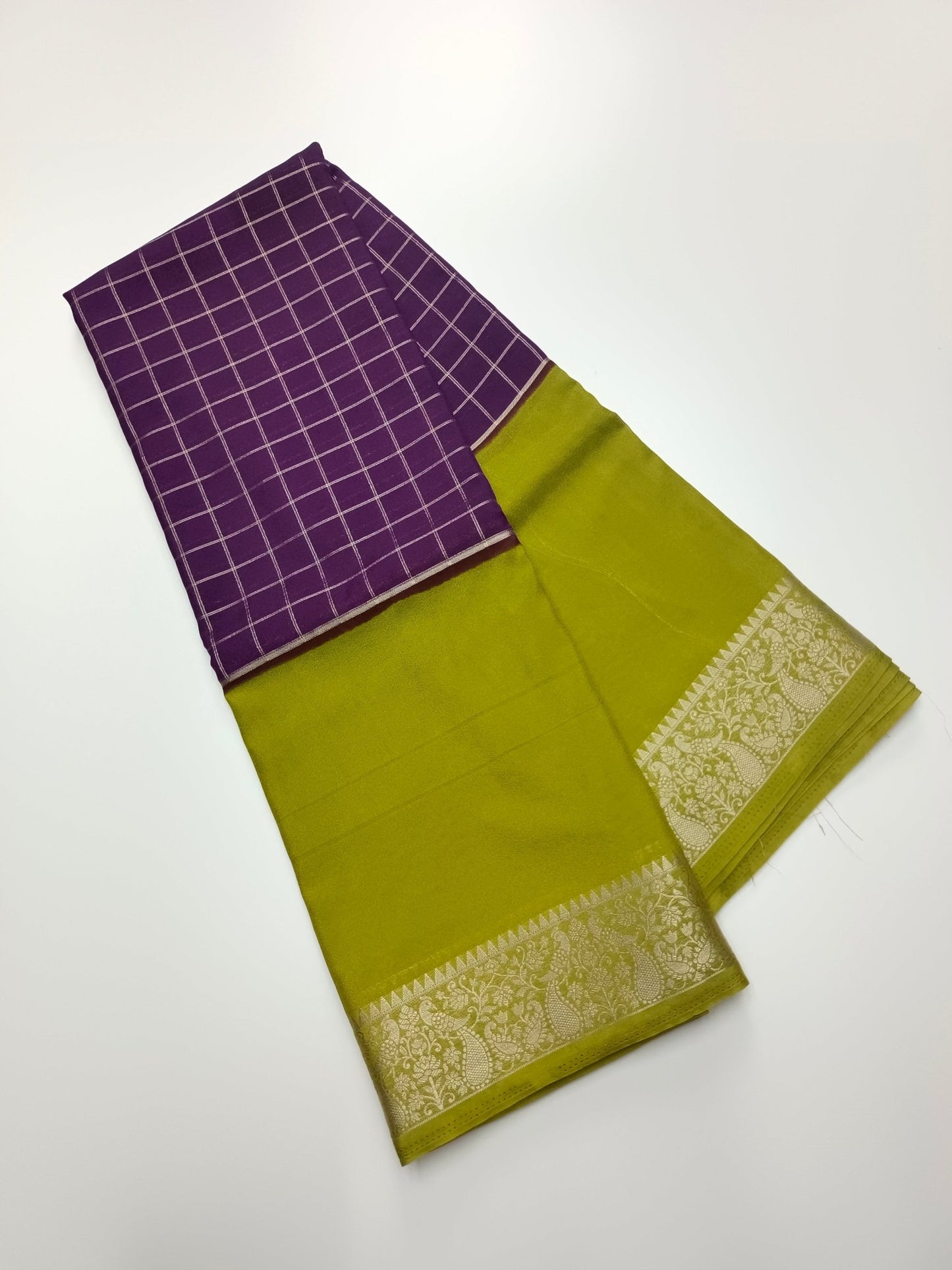 SEMI CREPE SILK SAREE - B S CHANNABASAPPA & SONS