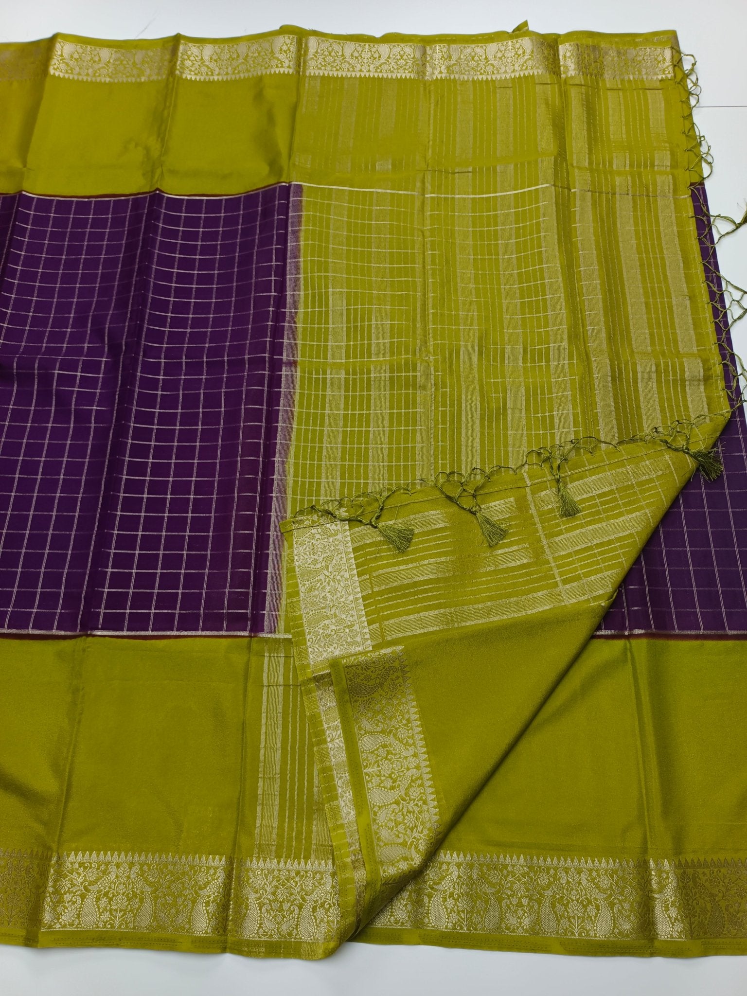 SEMI CREPE SILK SAREE - B S CHANNABASAPPA & SONS