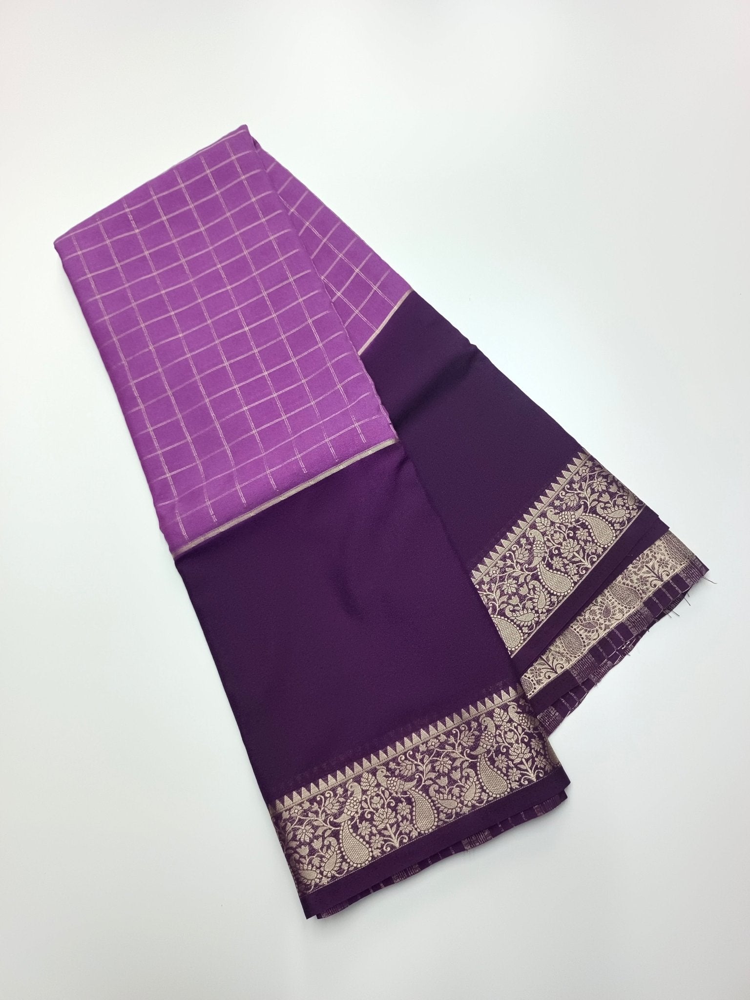 SEMI CREPE SILK SAREE - B S CHANNABASAPPA & SONS