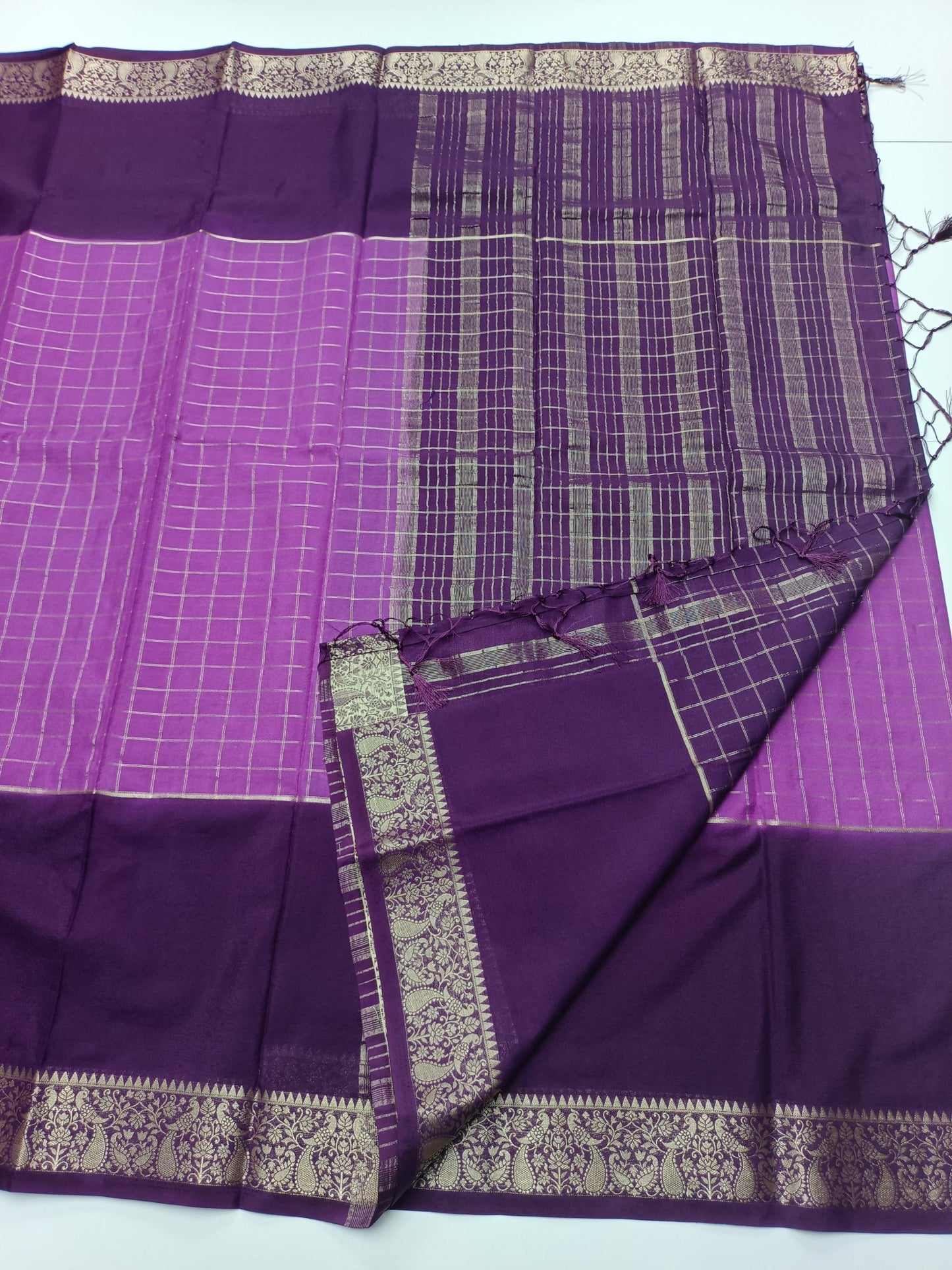 SEMI CREPE SILK SAREE - B S CHANNABASAPPA & SONS
