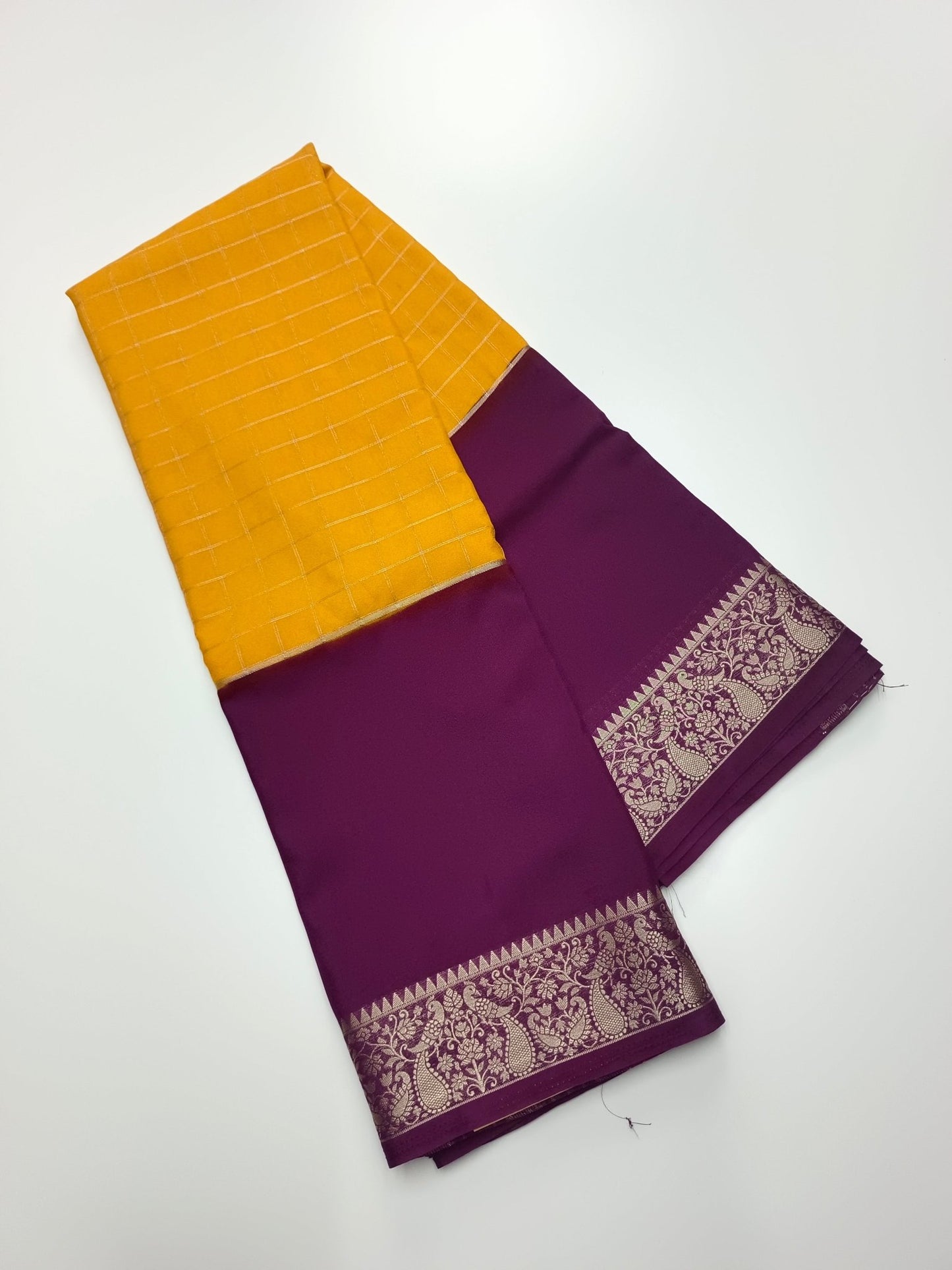 SEMI CREPE SILK SAREE - B S CHANNABASAPPA & SONS