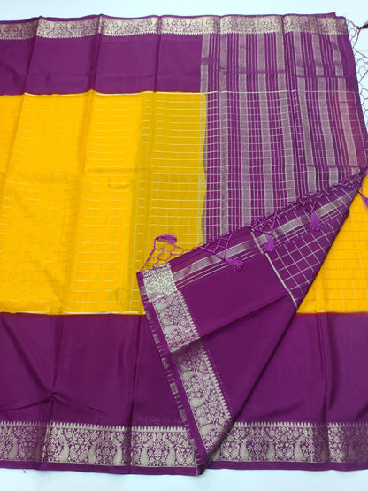 SEMI CREPE SILK SAREE - B S CHANNABASAPPA & SONS