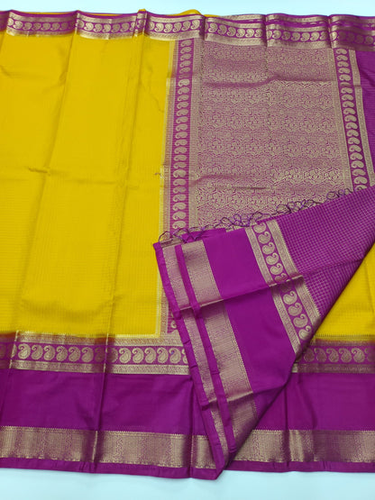 SEMI CREPE SILK SAREE - B S CHANNABASAPPA & SONS