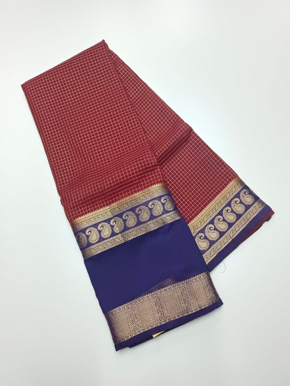 SEMI CREPE SILK SAREE - B S CHANNABASAPPA & SONS