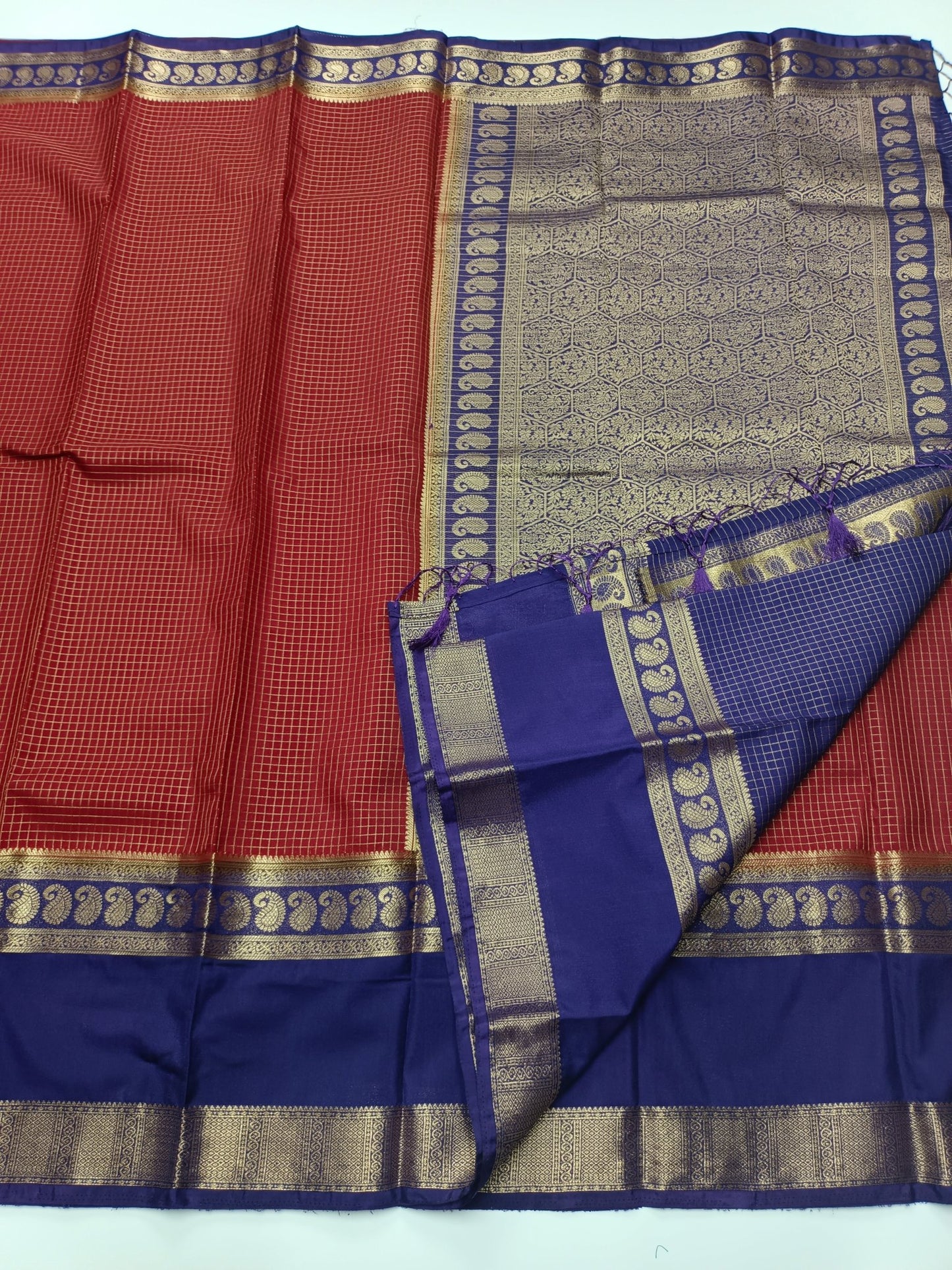 SEMI CREPE SILK SAREE - B S CHANNABASAPPA & SONS