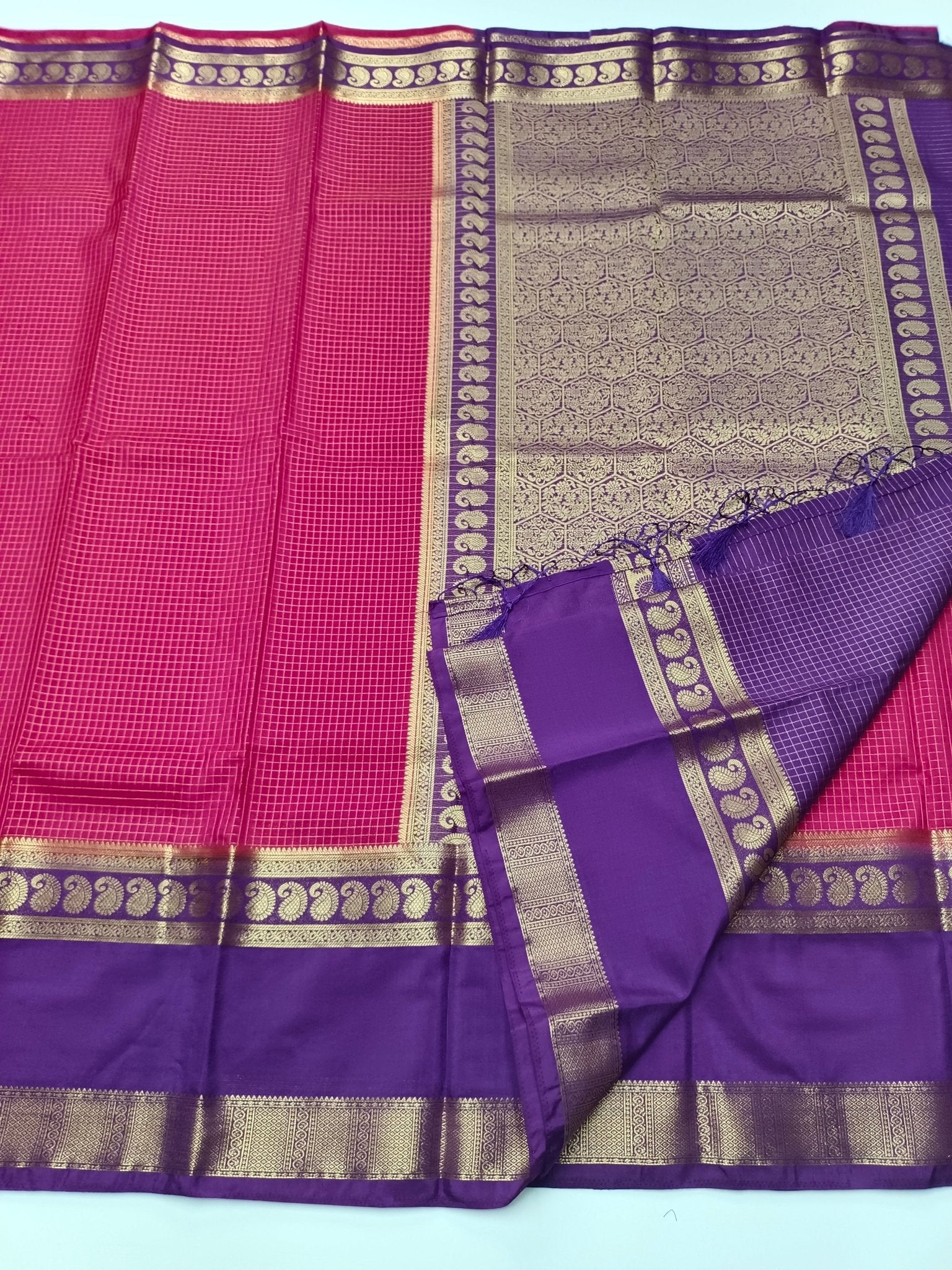 SEMI CREPE SILK SAREE - B S CHANNABASAPPA & SONS