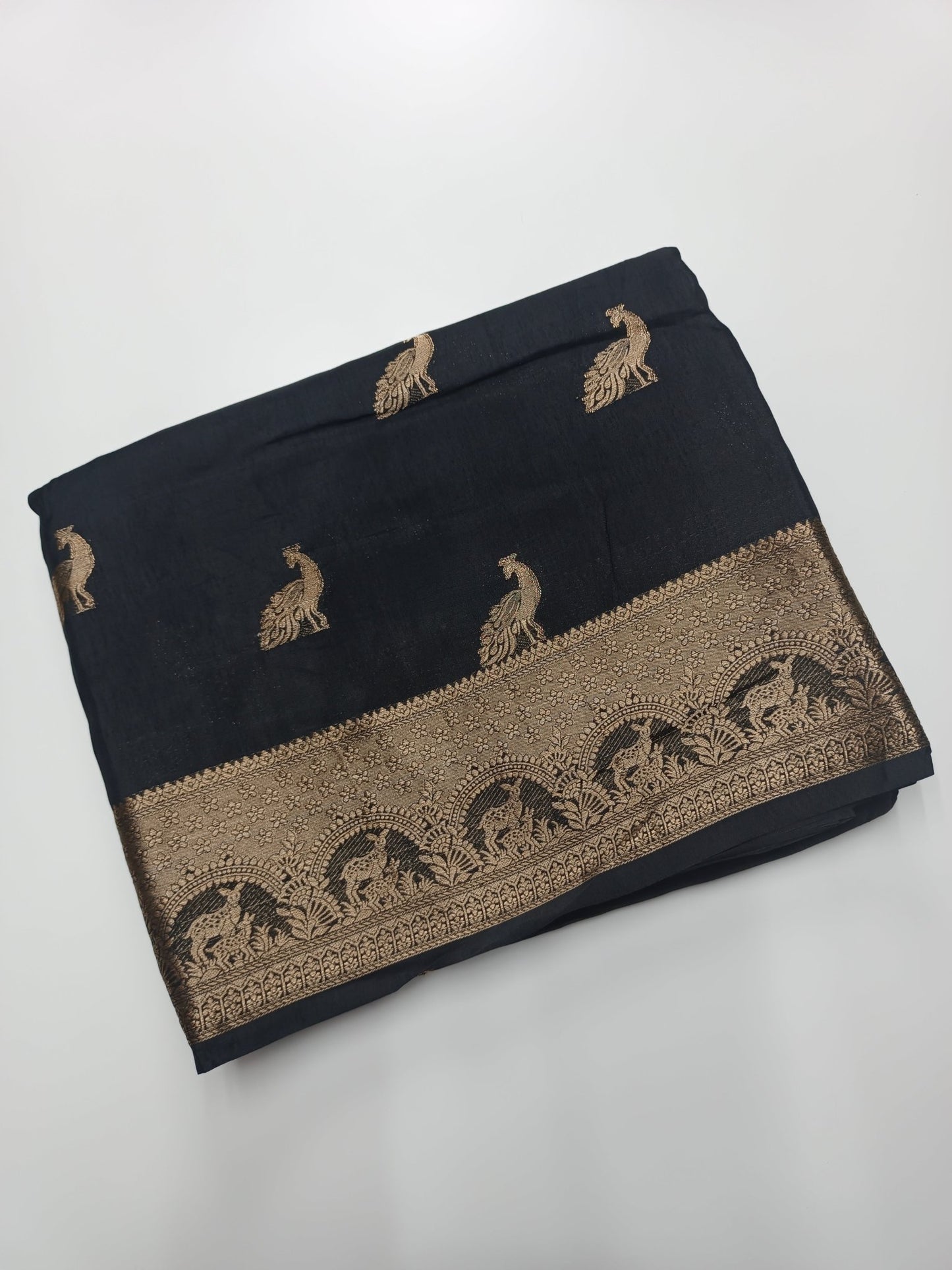 ORGANZA BLENDED CREPE SILK SAREE - B S CHANNABASAPPA & SONS