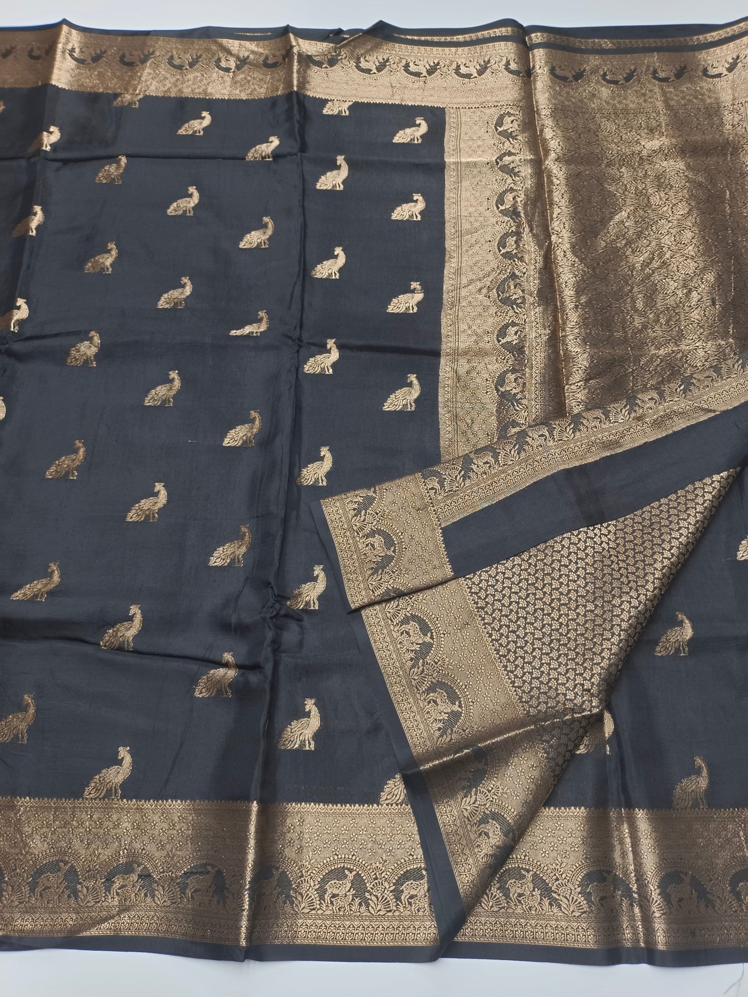 ORGANZA BLENDED CREPE SILK SAREE - B S CHANNABASAPPA & SONS