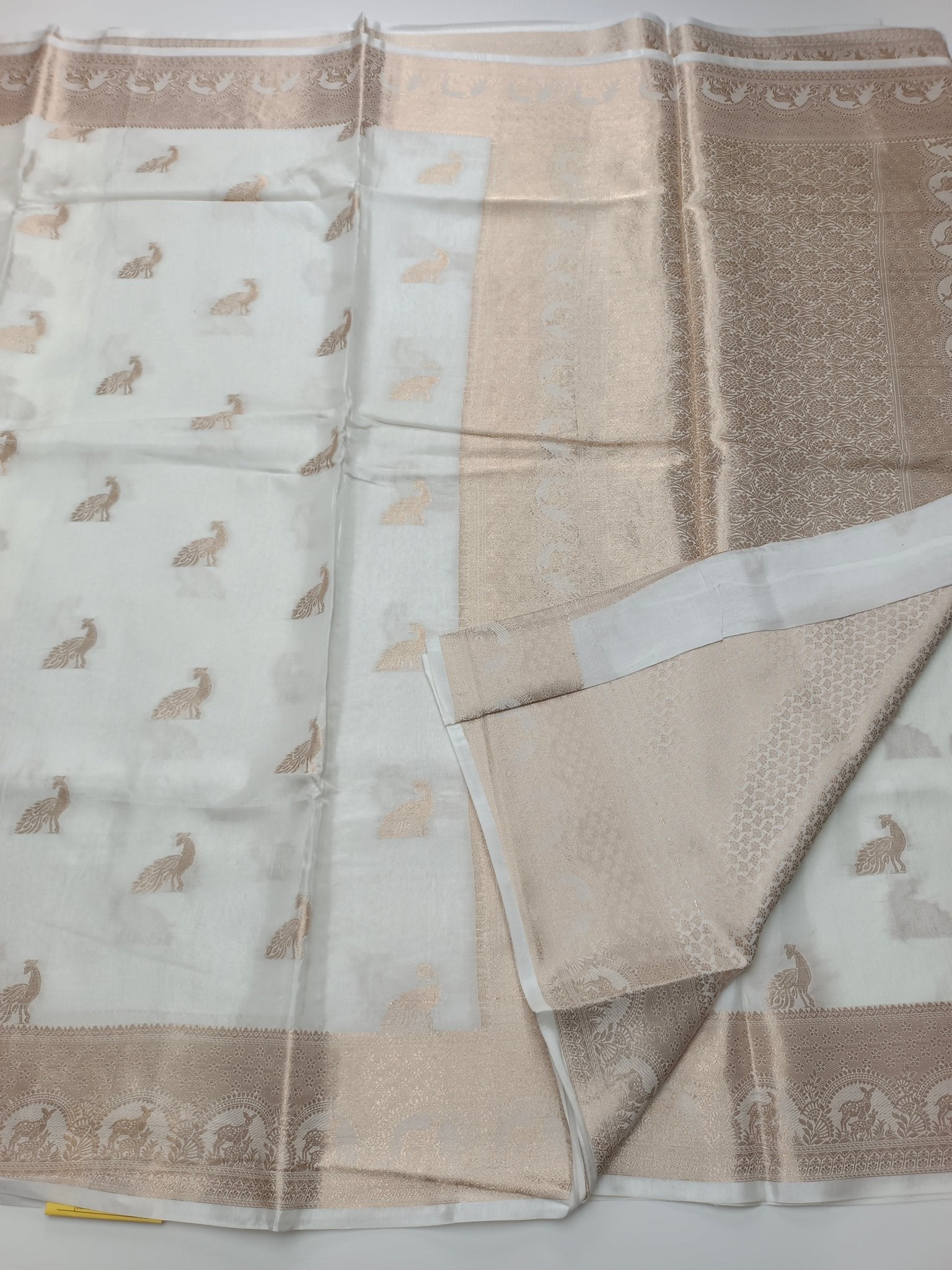 ORGANZA BLENDED CREPE SILK SAREE - B S CHANNABASAPPA & SONS
