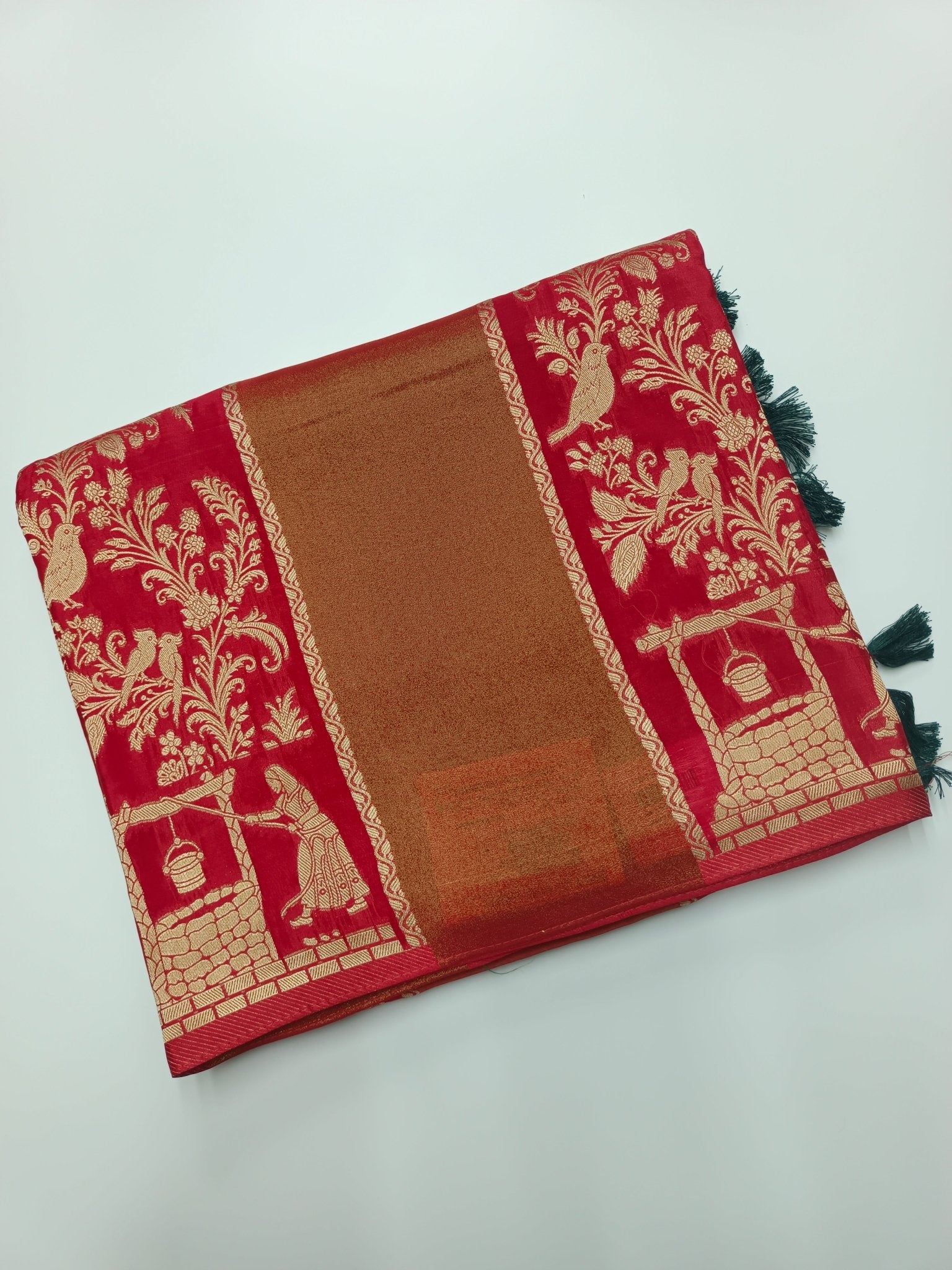 ORGANZA BLENDED CREPE SILK SAREE - B S CHANNABASAPPA & SONS