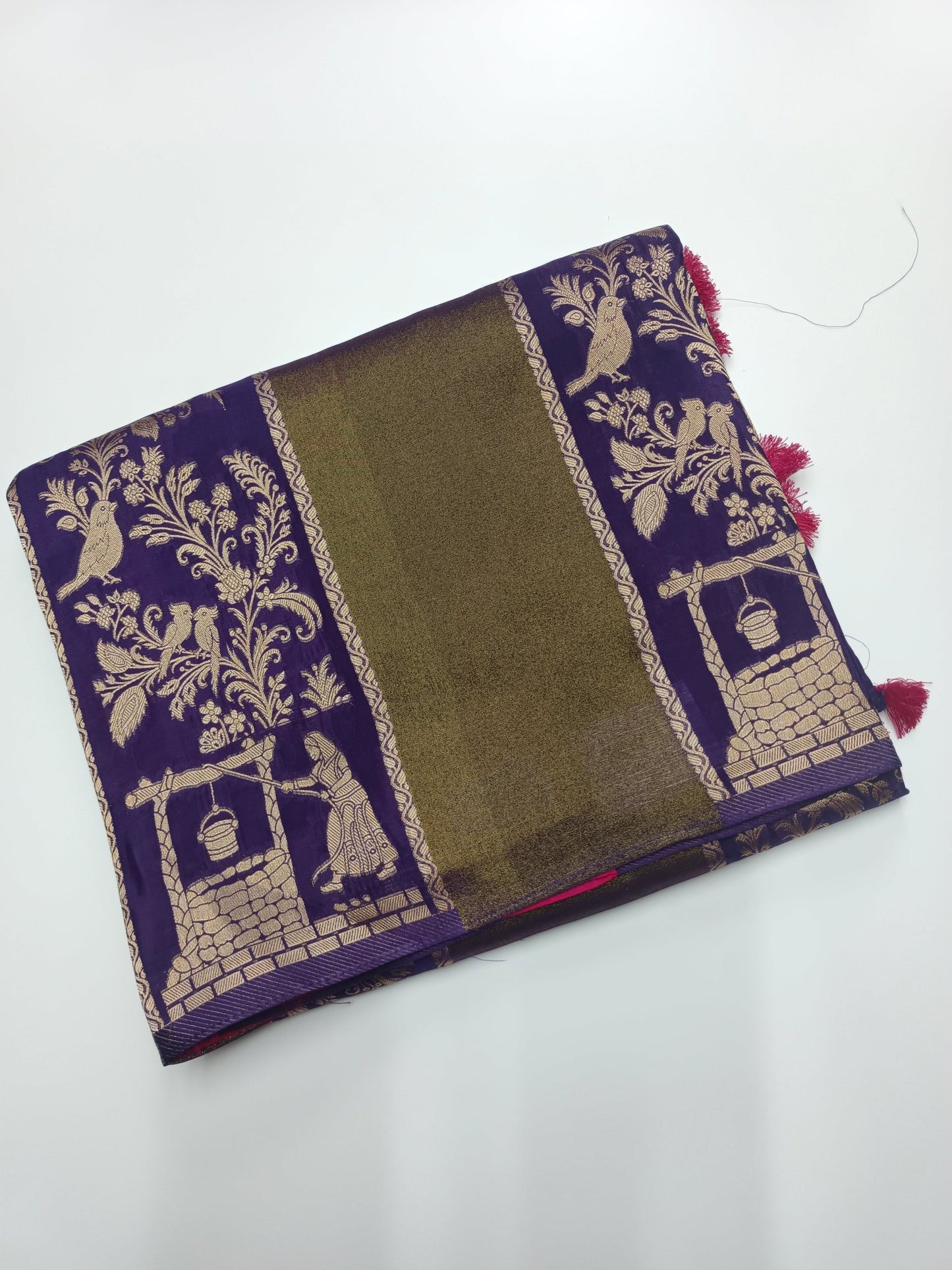 ORGANZA BLENDED CREPE SILK SAREE - B S CHANNABASAPPA & SONS