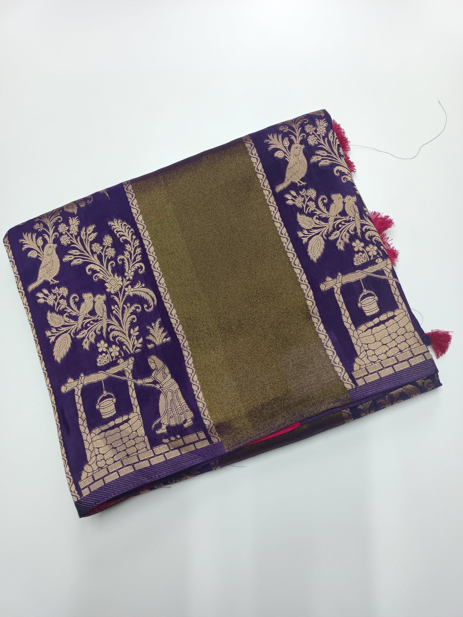 ORGANZA BLENDED CREPE SILK SAREE - B S CHANNABASAPPA & SONS