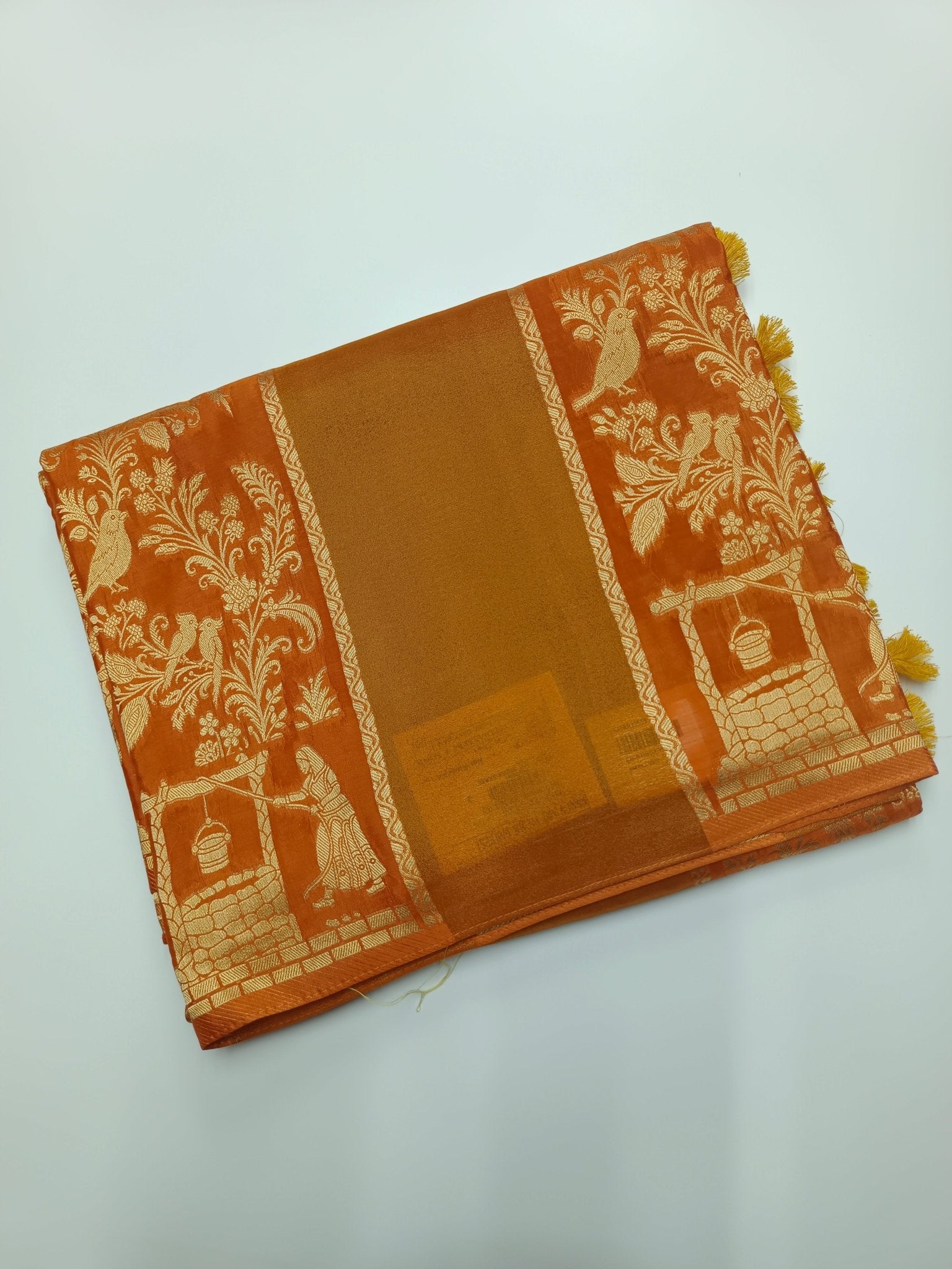ORGANZA BLENDED CREPE SILK SAREE - B S CHANNABASAPPA & SONS