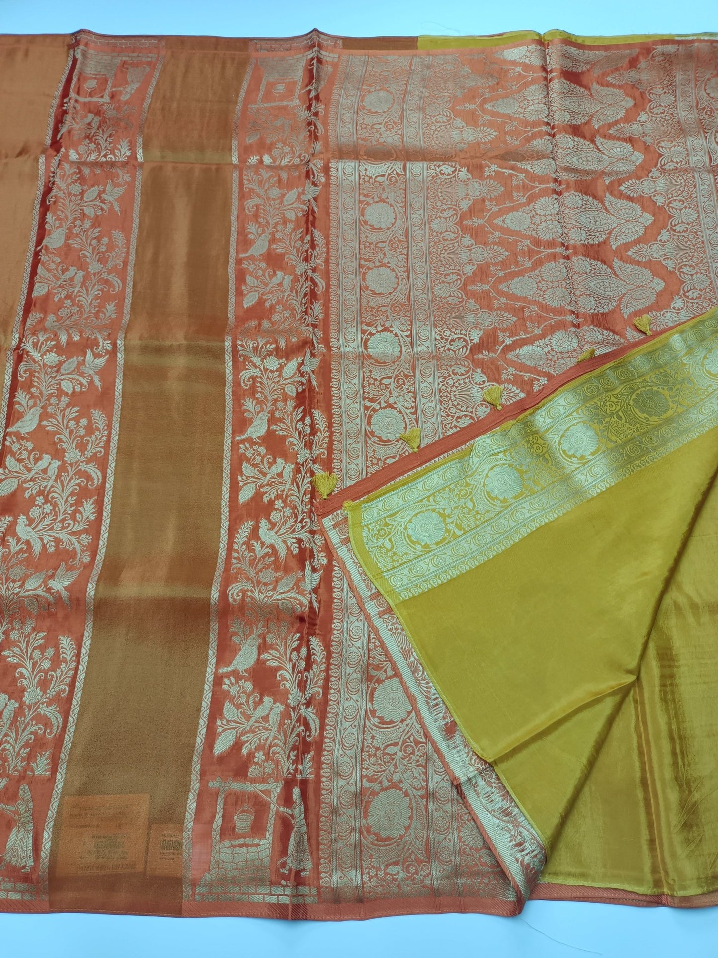 ORGANZA BLENDED CREPE SILK SAREE - B S CHANNABASAPPA & SONS