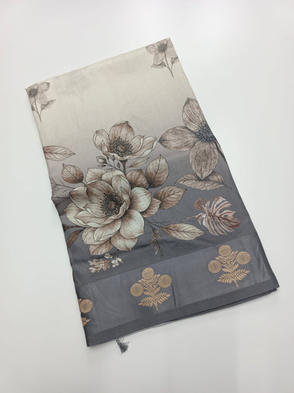 FANCY DIGITAL CREPE SILK SAREE - B S CHANNABASAPPA & SONS