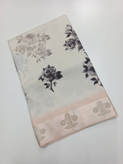 FANCY DIGITAL CREPE SILK SAREE - B S CHANNABASAPPA & SONS