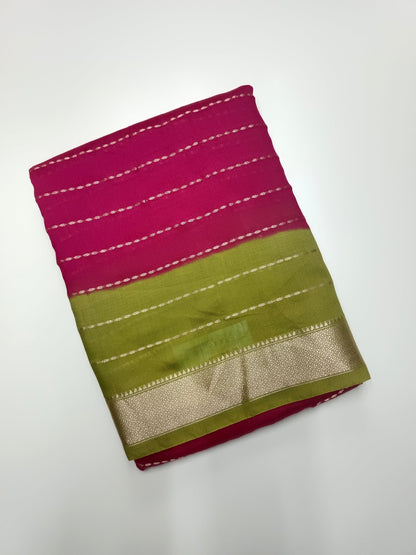 FANCY MALBARI SILK SAREE - B S CHANNABASAPPA & SONS
