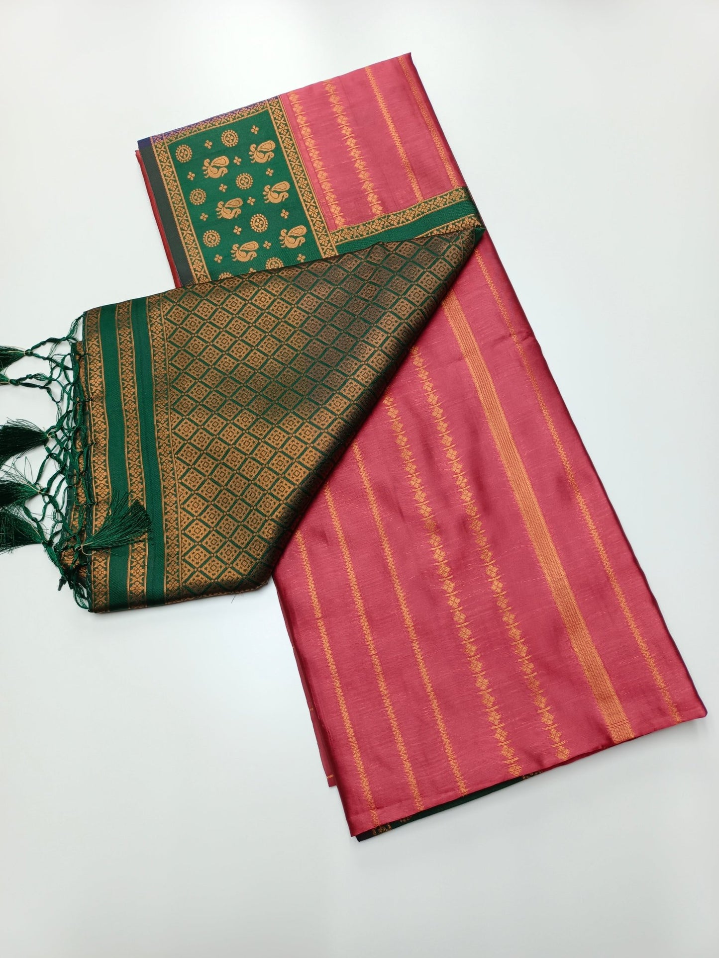 SOFT RAW SILK SAREE - B S CHANNABASAPPA & SONS
