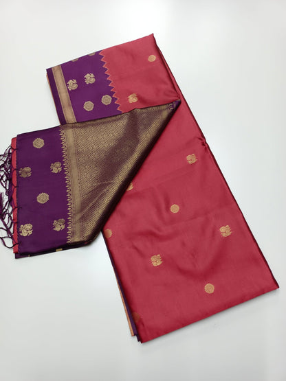 SOFT RAW SILK SAREE - B S CHANNABASAPPA & SONS