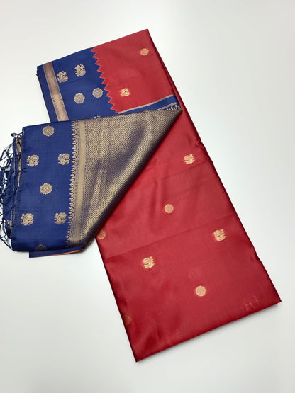 SOFT RAW SILK SAREE - B S CHANNABASAPPA & SONS
