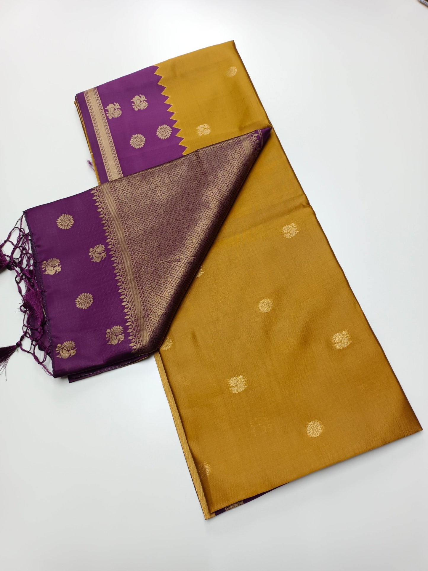 SOFT RAW SILK SAREE - B S CHANNABASAPPA & SONS