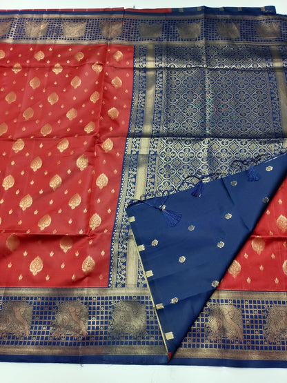 SOFT RAW SILK SAREE - B S CHANNABASAPPA & SONS