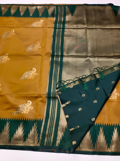 SOFT RAW SILK SAREE - B S CHANNABASAPPA & SONS