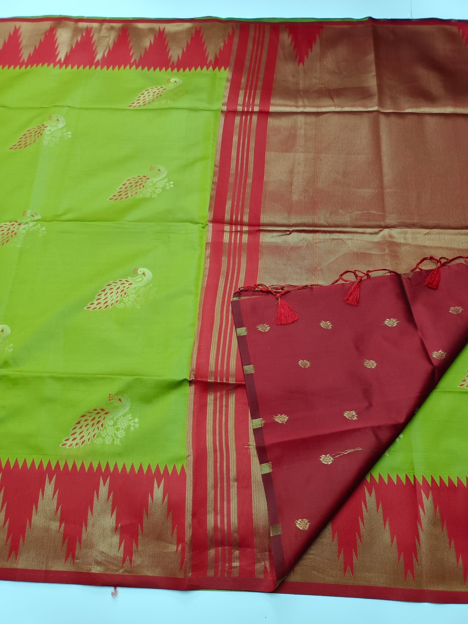 SOFT RAW SILK SAREE - B S CHANNABASAPPA & SONS