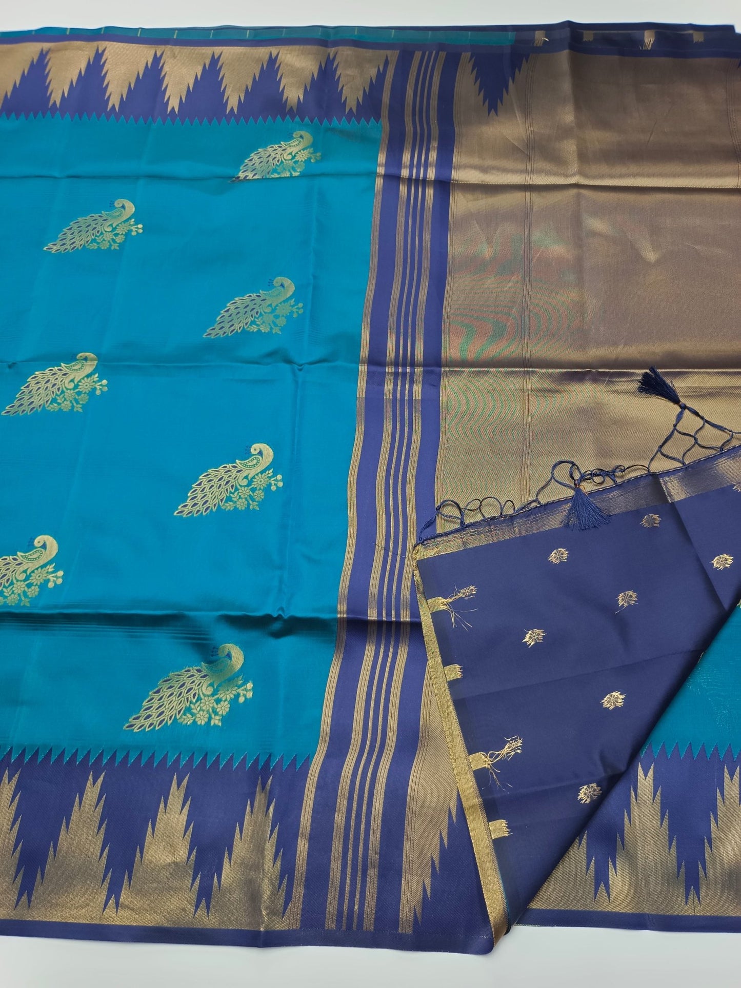 SOFT RAW SILK SAREE - B S CHANNABASAPPA & SONS