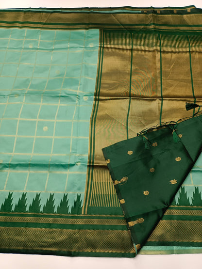 SOFT RAW SILK SAREE - B S CHANNABASAPPA & SONS