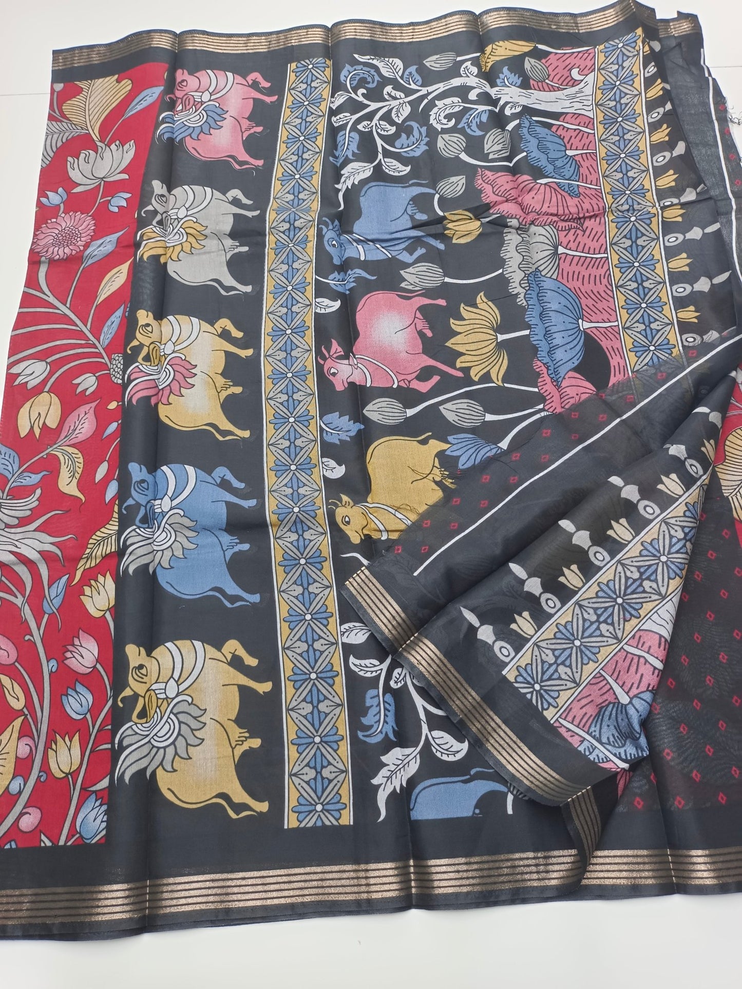 FANCY DOLA SILK SAREE - B S CHANNABASAPPA & SONS