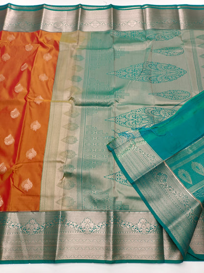 KANCHIPURAM SEMI SILK SAREE - B S CHANNABASAPPA & SONS
