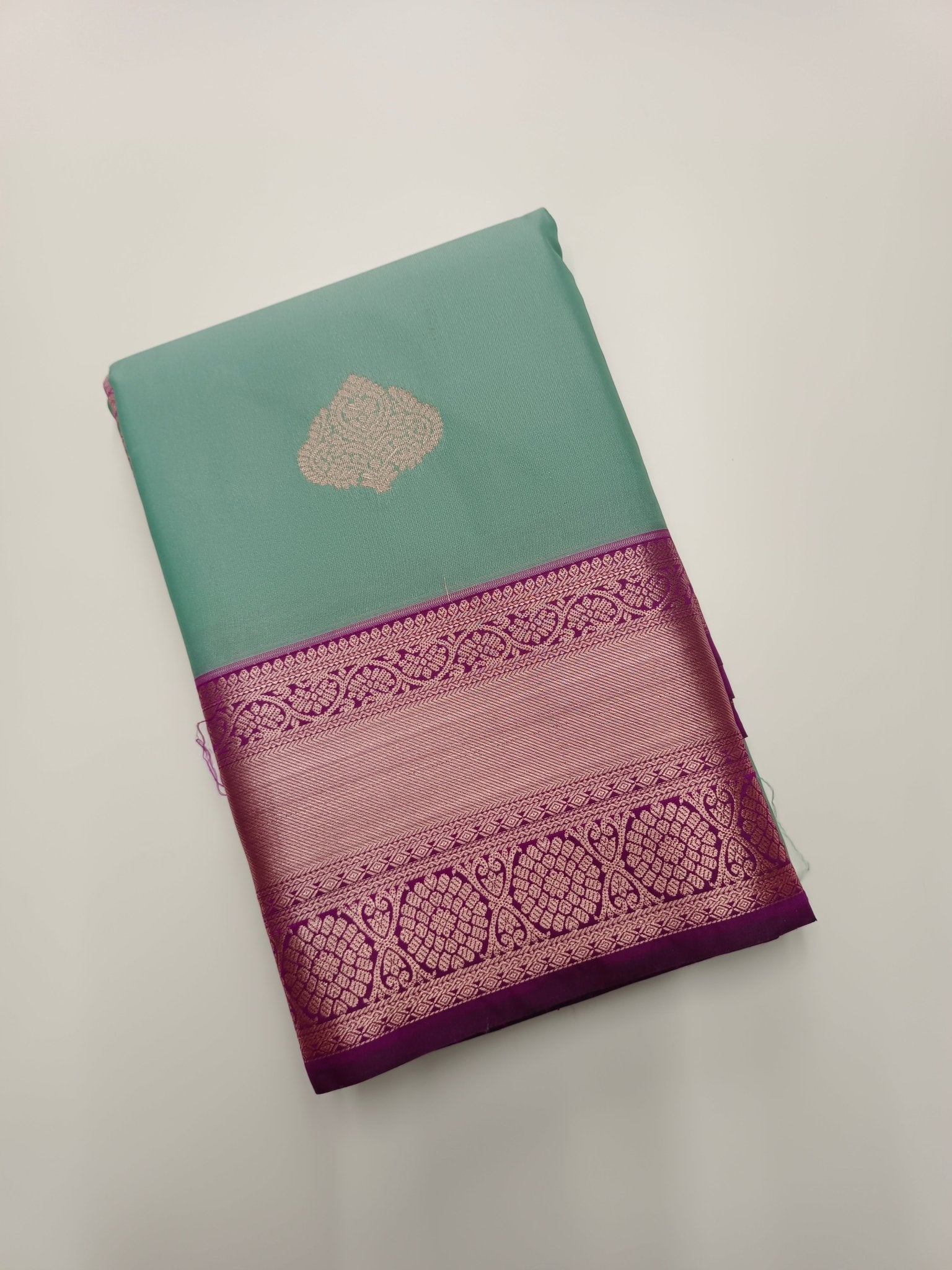 KANCHIPURAM SEMI SILK SAREE - B S CHANNABASAPPA & SONS
