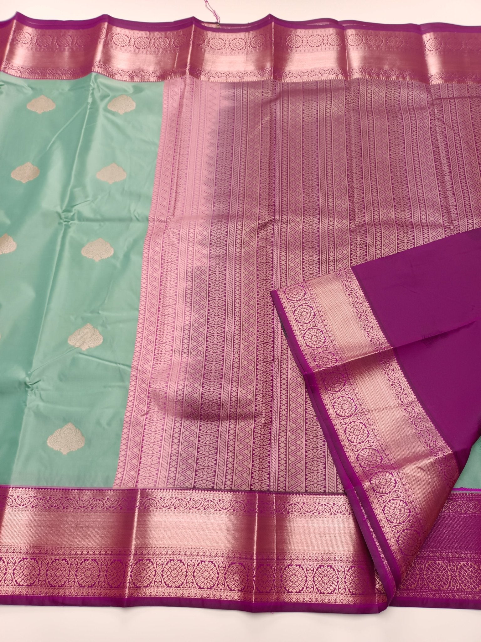 KANCHIPURAM SEMI SILK SAREE - B S CHANNABASAPPA & SONS