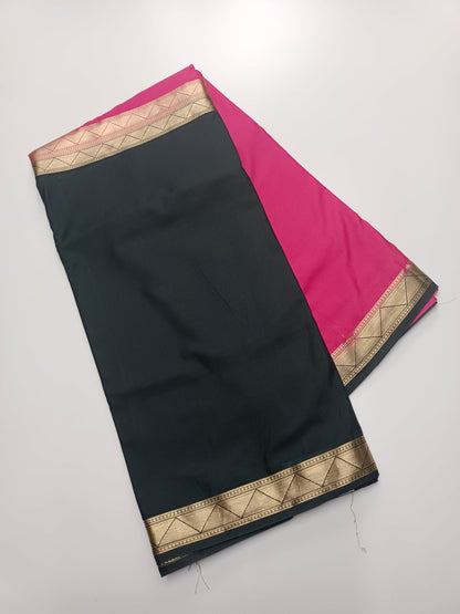 2D SEMI CREPE SILK SAREE - B S CHANNABASAPPA & SONS