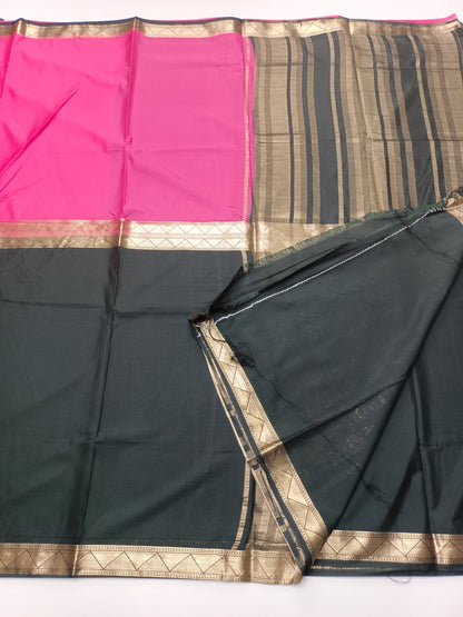2D SEMI CREPE SILK SAREE - B S CHANNABASAPPA & SONS