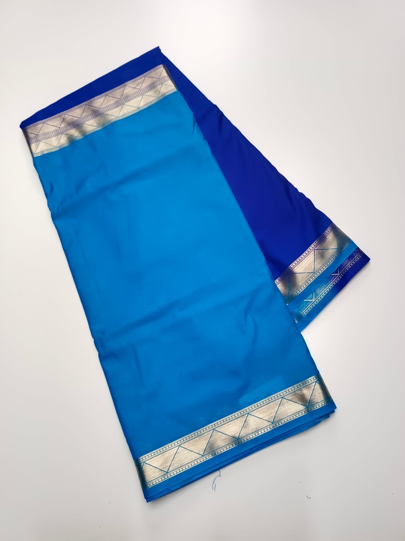 2D SEMI CREPE SILK SAREE - B S CHANNABASAPPA & SONS