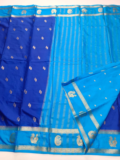 SEMI CREPE SILK SAREE - B S CHANNABASAPPA & SONS