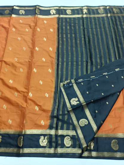 SEMI CREPE SILK SAREE - B S CHANNABASAPPA & SONS