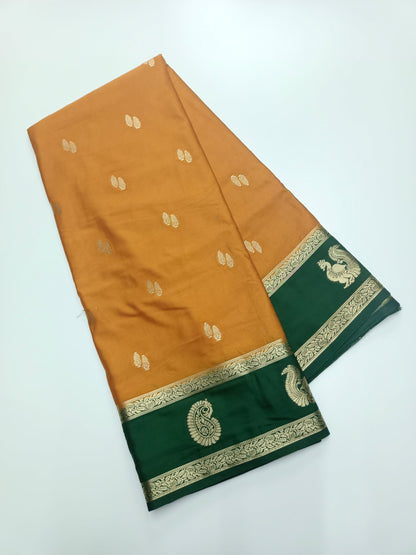SEMI CREPE SILK SAREE - B S CHANNABASAPPA & SONS