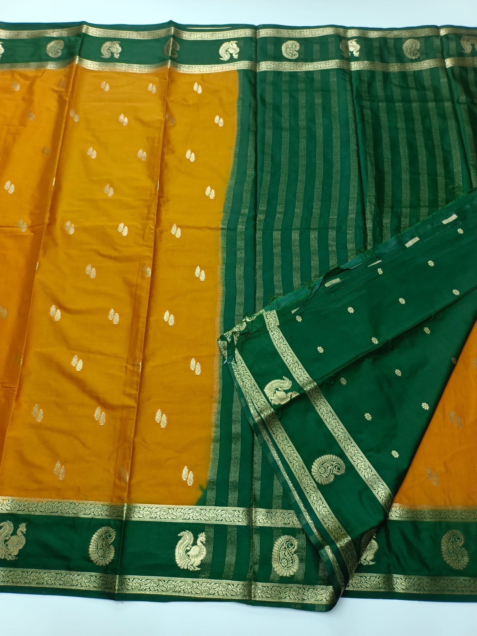 SEMI CREPE SILK SAREE - B S CHANNABASAPPA & SONS