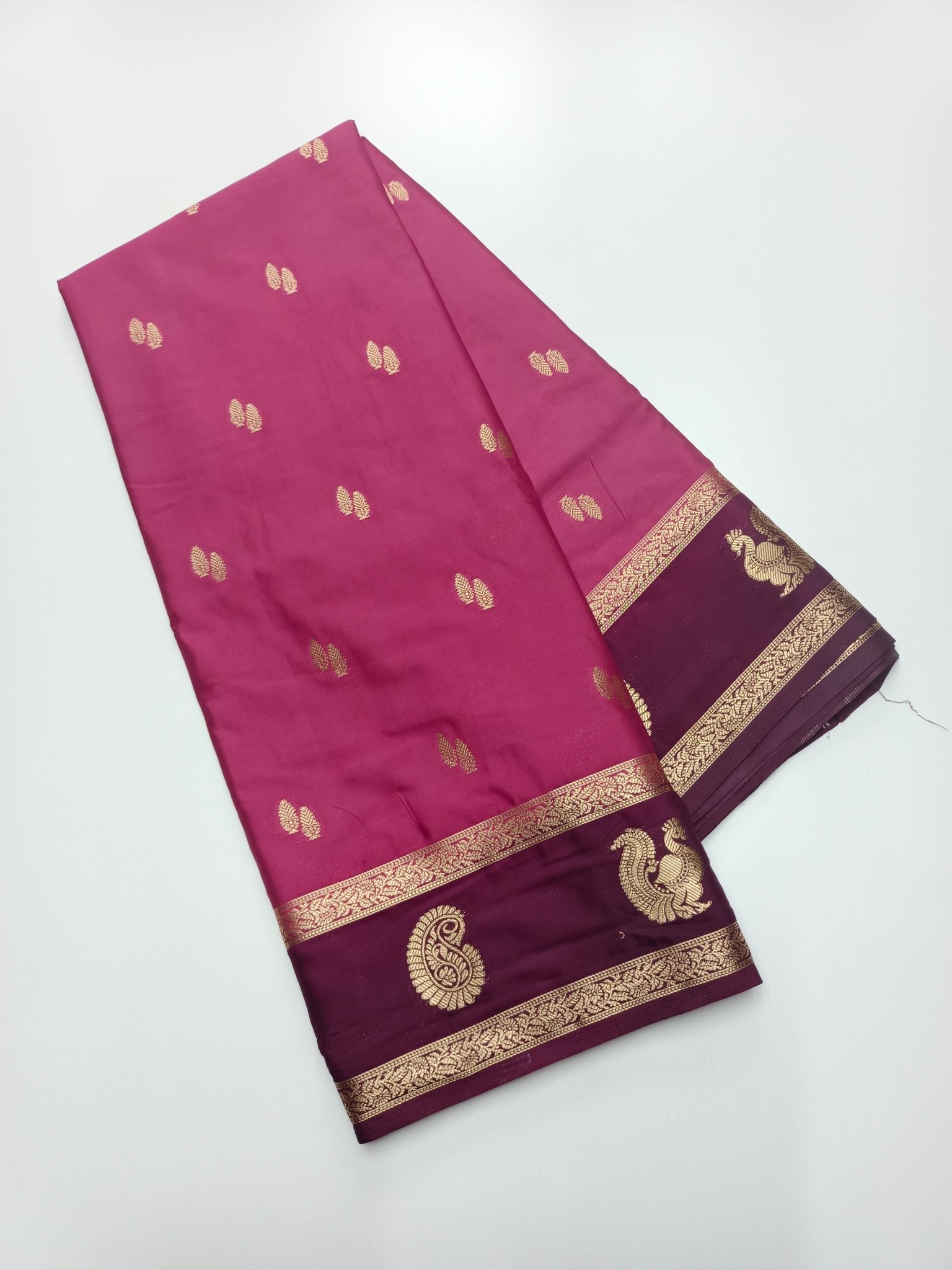 SEMI CREPE SILK SAREE - B S CHANNABASAPPA & SONS