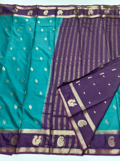 SEMI CREPE SILK SAREE - B S CHANNABASAPPA & SONS