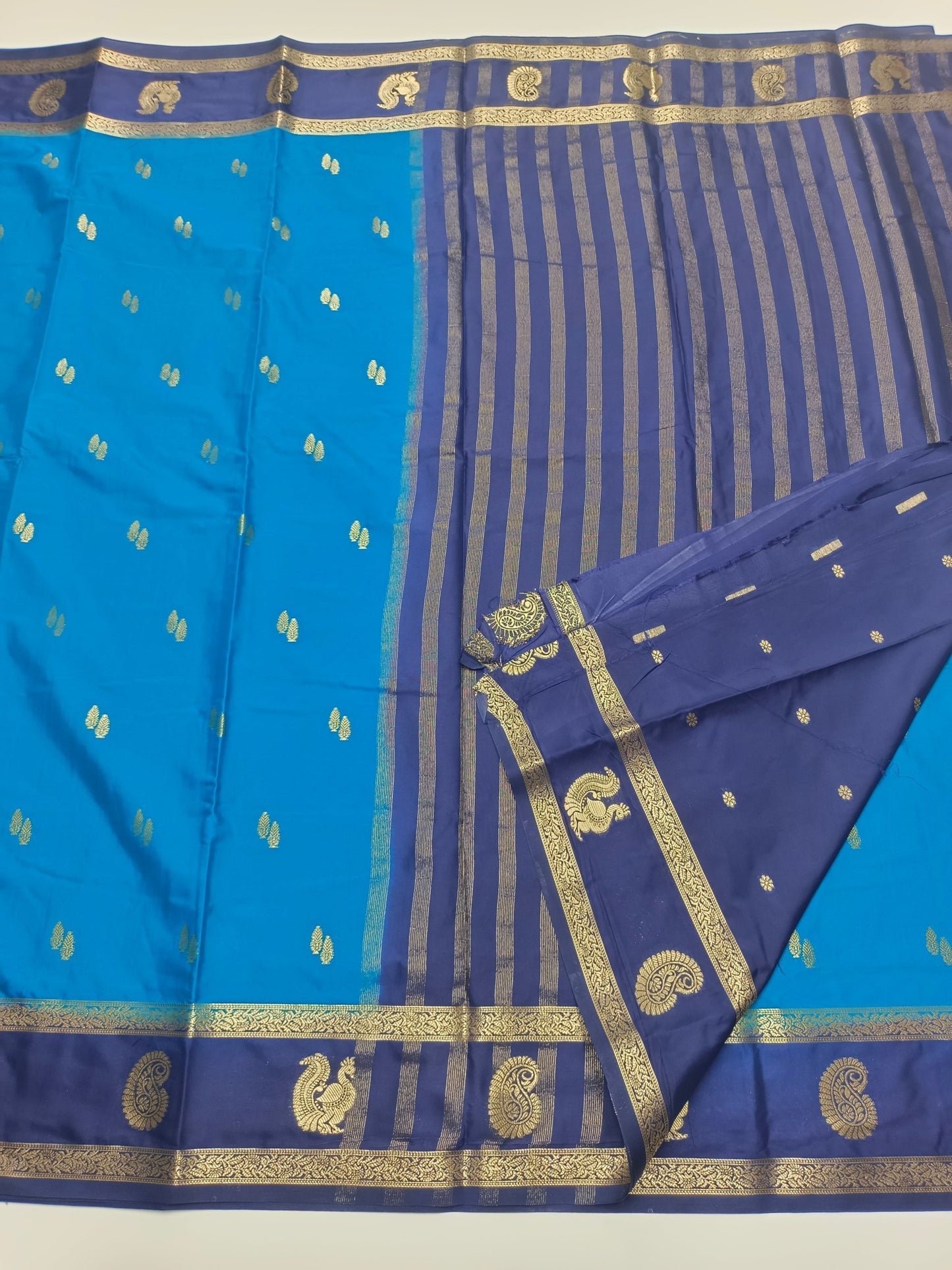 SEMI CREPE SILK SAREE - B S CHANNABASAPPA & SONS