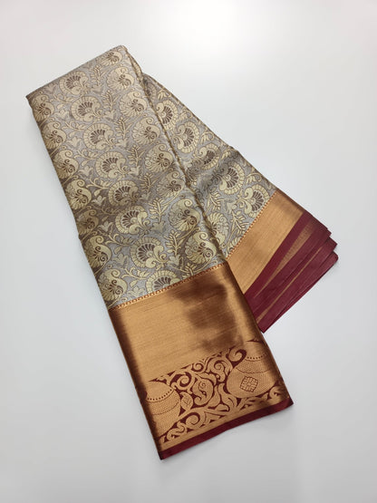 FANCY BROCADE SAREE - B S CHANNABASAPPA & SONS