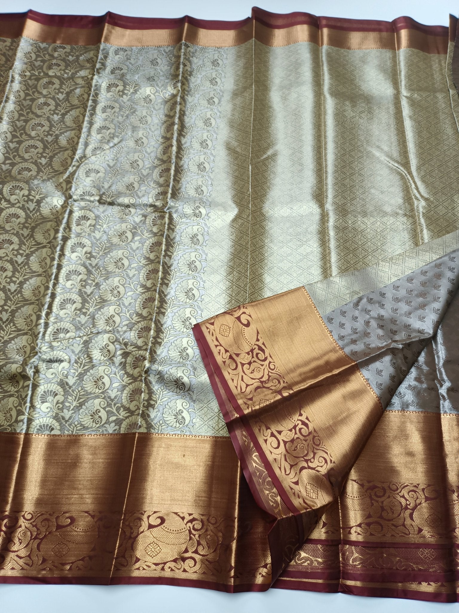FANCY BROCADE SAREE - B S CHANNABASAPPA & SONS