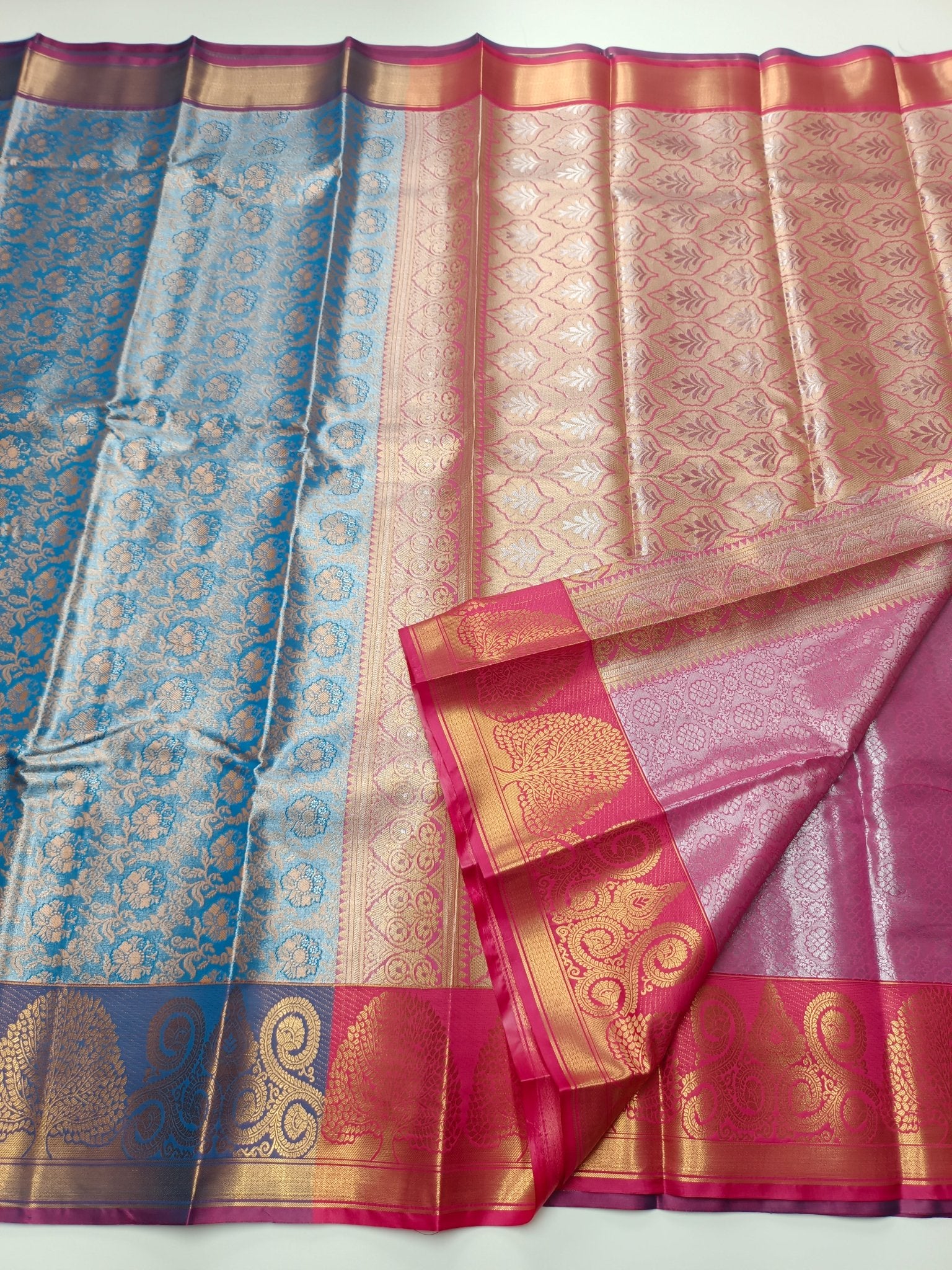 FANCY BROCADE SAREE - B S CHANNABASAPPA & SONS