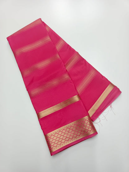 SEMI CREPE SILK SAREE - B S CHANNABASAPPA & SONS