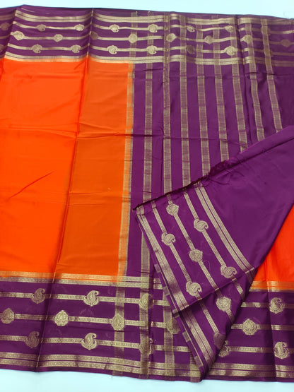 SEMI CREPE SILK SAREE - B S CHANNABASAPPA & SONS