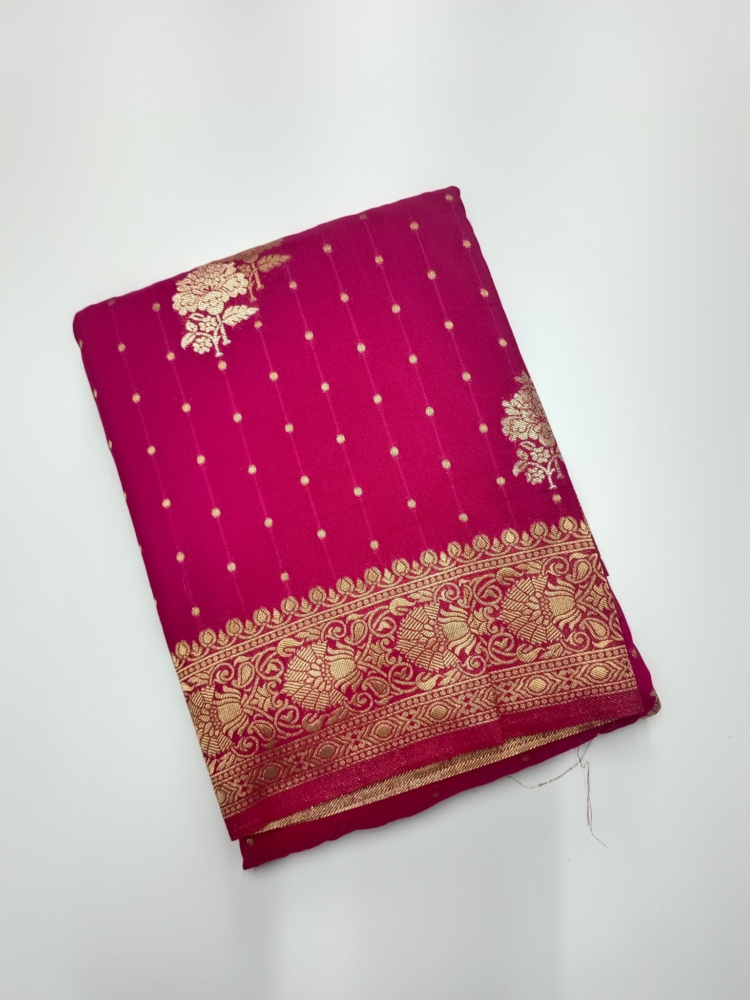 SEMI CREPE SILK SAREE - B S CHANNABASAPPA & SONS